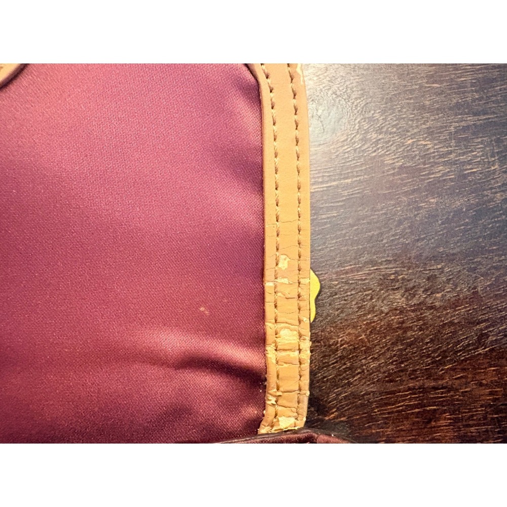 Coach Burgundy Pebbled Leather Mini Park Crossbody Bag Small Purse Maroon Kids - Picture 8 of 15